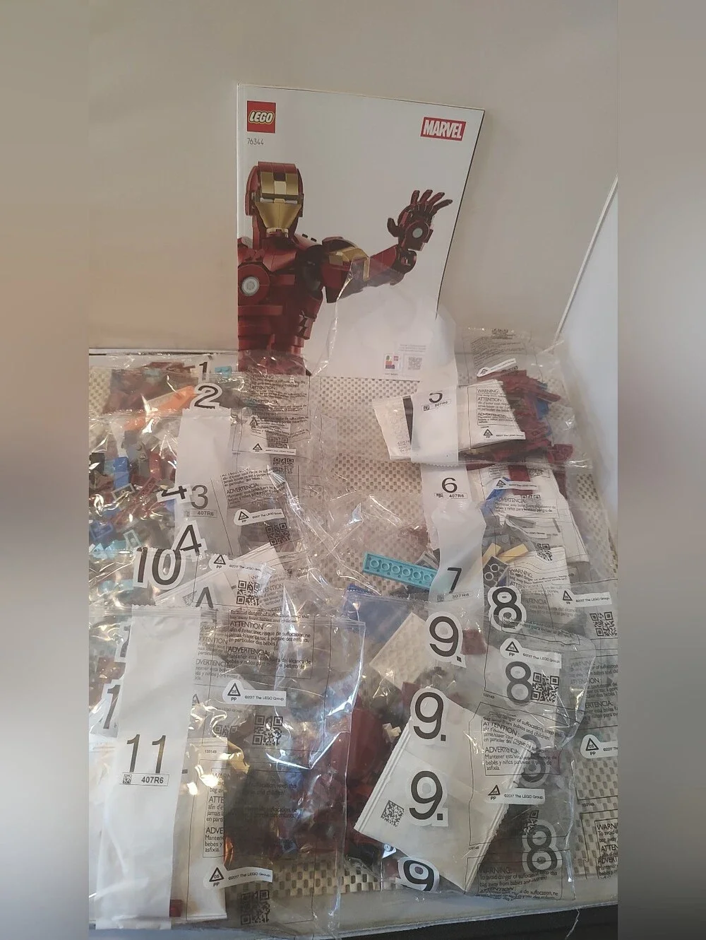 Lego 76344 Iron Man Mark 3 Collectors' Edition New Box Opened Marvel Infinity